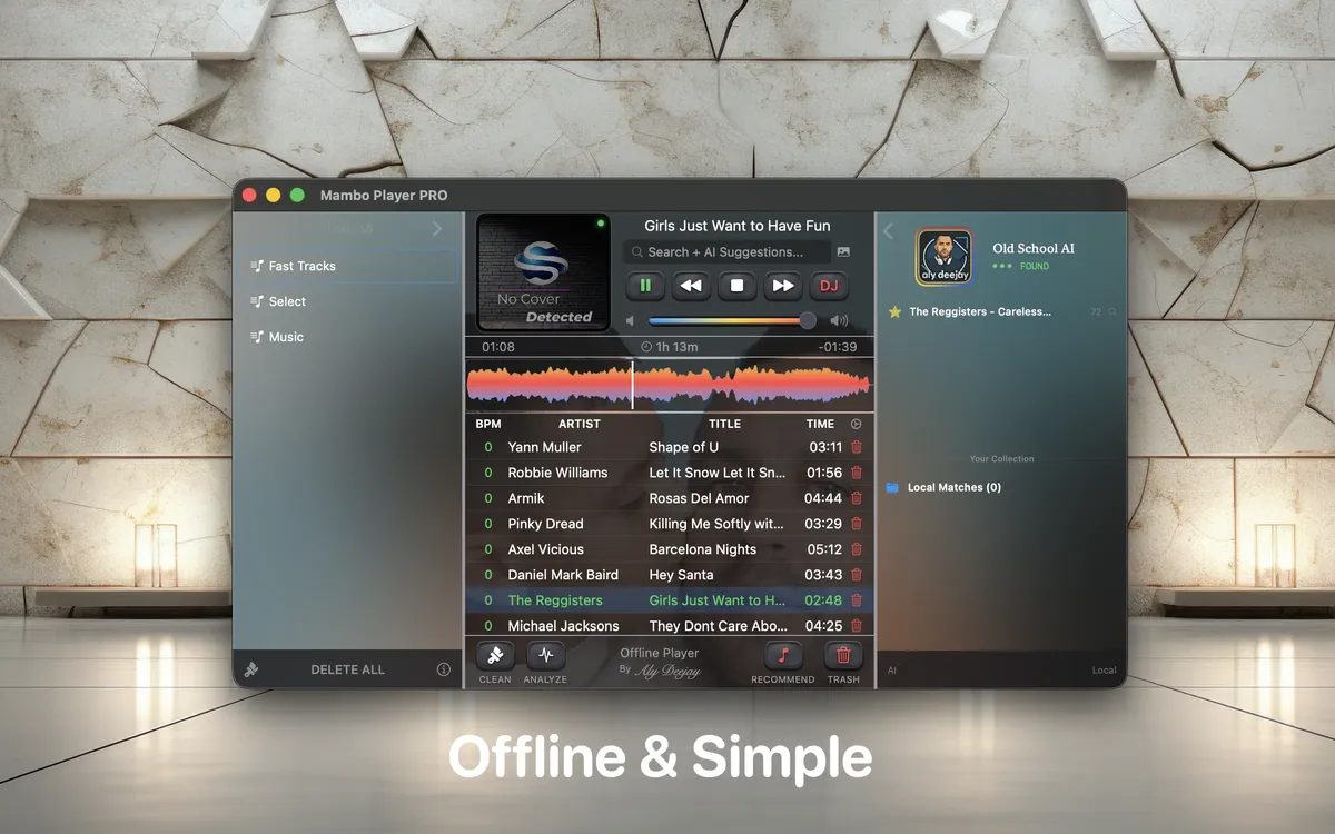 Mambo Player PRO Interface